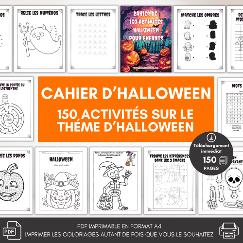 cahier d'activités halloween