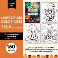 Livre de 150 Coloriages Halloween