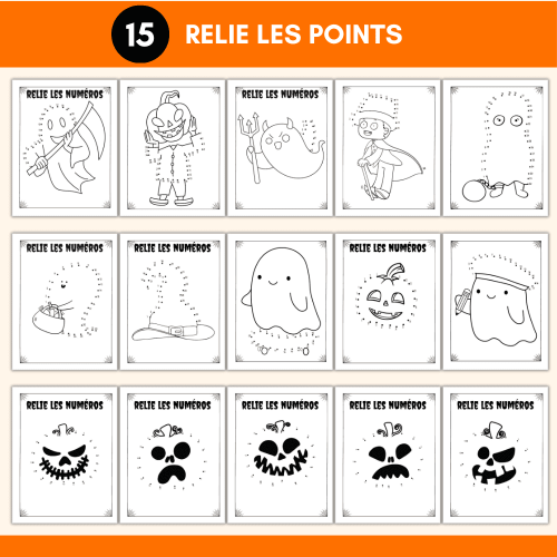 relie les points halloween