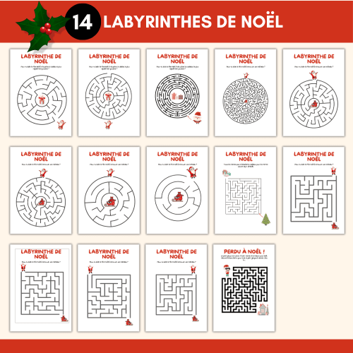 cahier d'activités de noel