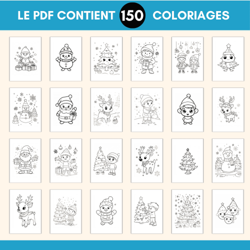 coloriages de noel à imprimer