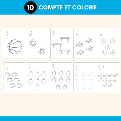 apprendre à compter en CP et maternelle