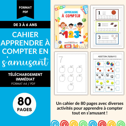 cahier apprendre à compter