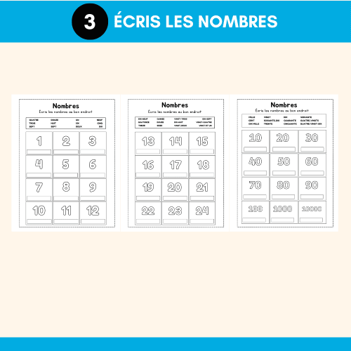 apprendre à compter en CP et maternelle