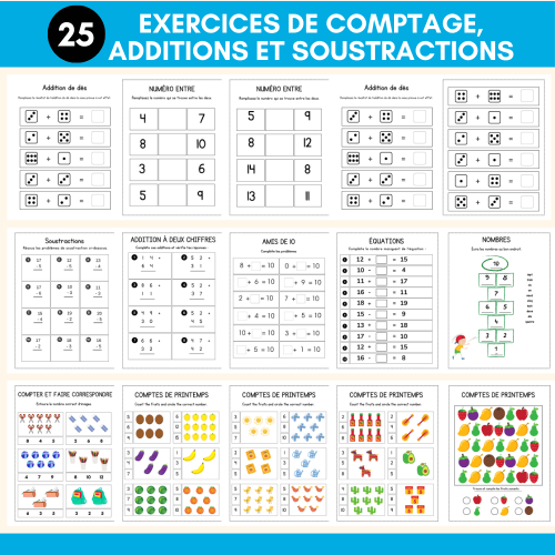 apprendre à compter en CP et maternelle