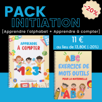 cahier apprendre à compter et l'alphabet